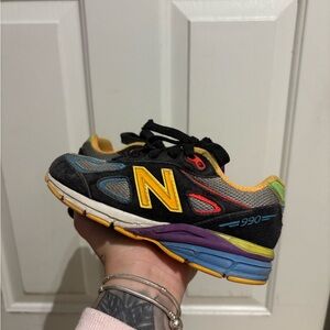 New Balance Kids Sneakers - Black and Yellow